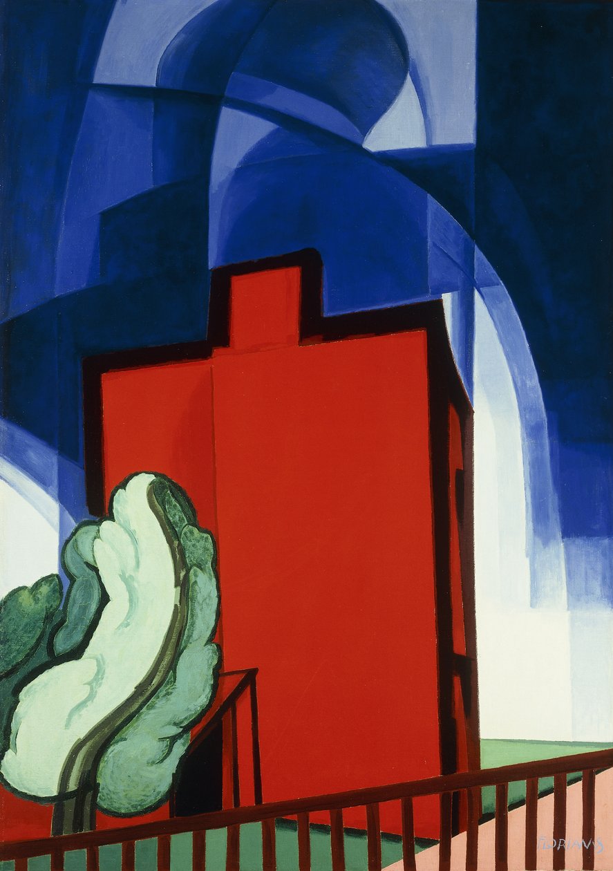 Blauw Boven door Oscar Florianus Bluemner