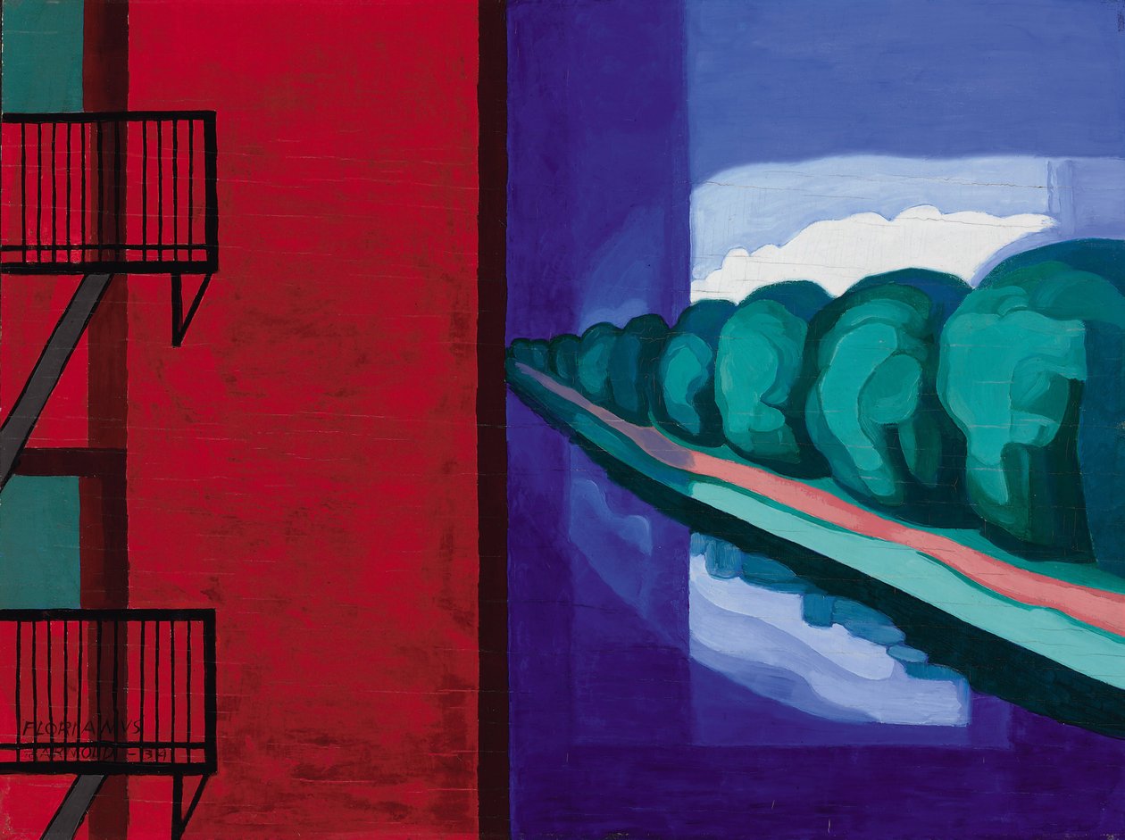 Contrasten (Twee Ruimtes) door Oscar Florianus Bluemner