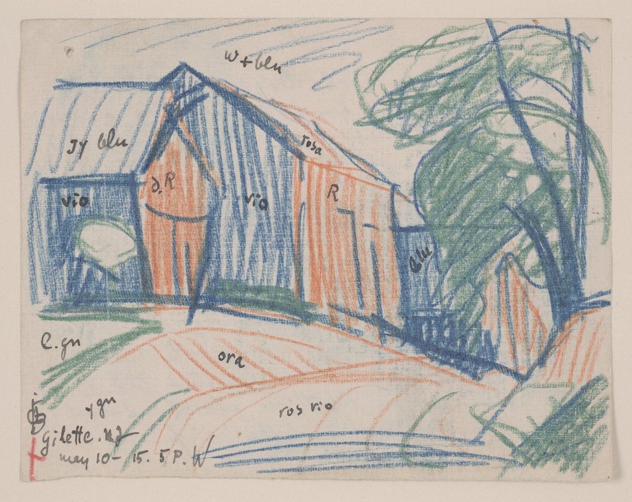 Gilette, New Jersey door Oscar Florianus Bluemner