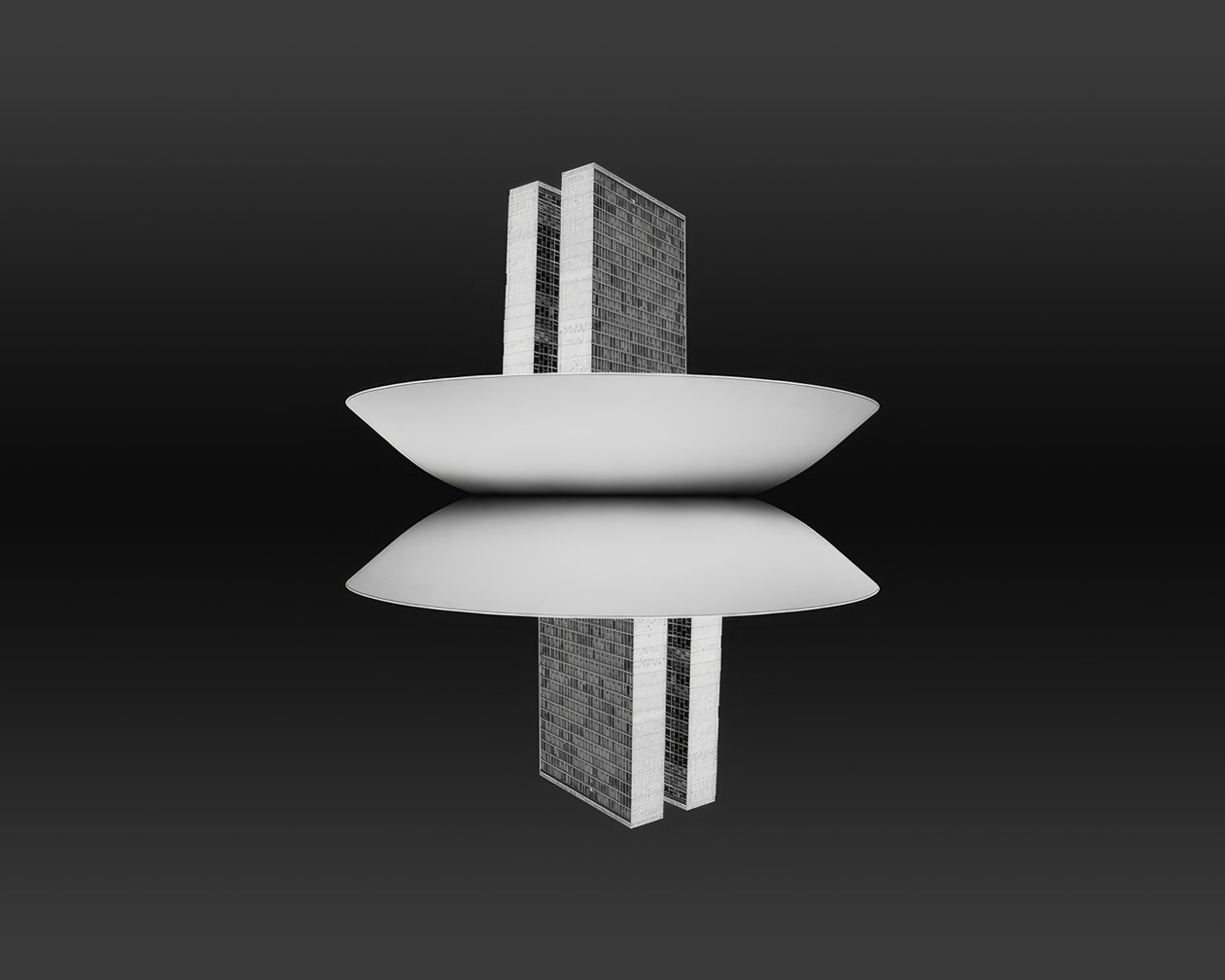 Brasília, Nationaal Congres door Oscar Niemeyer