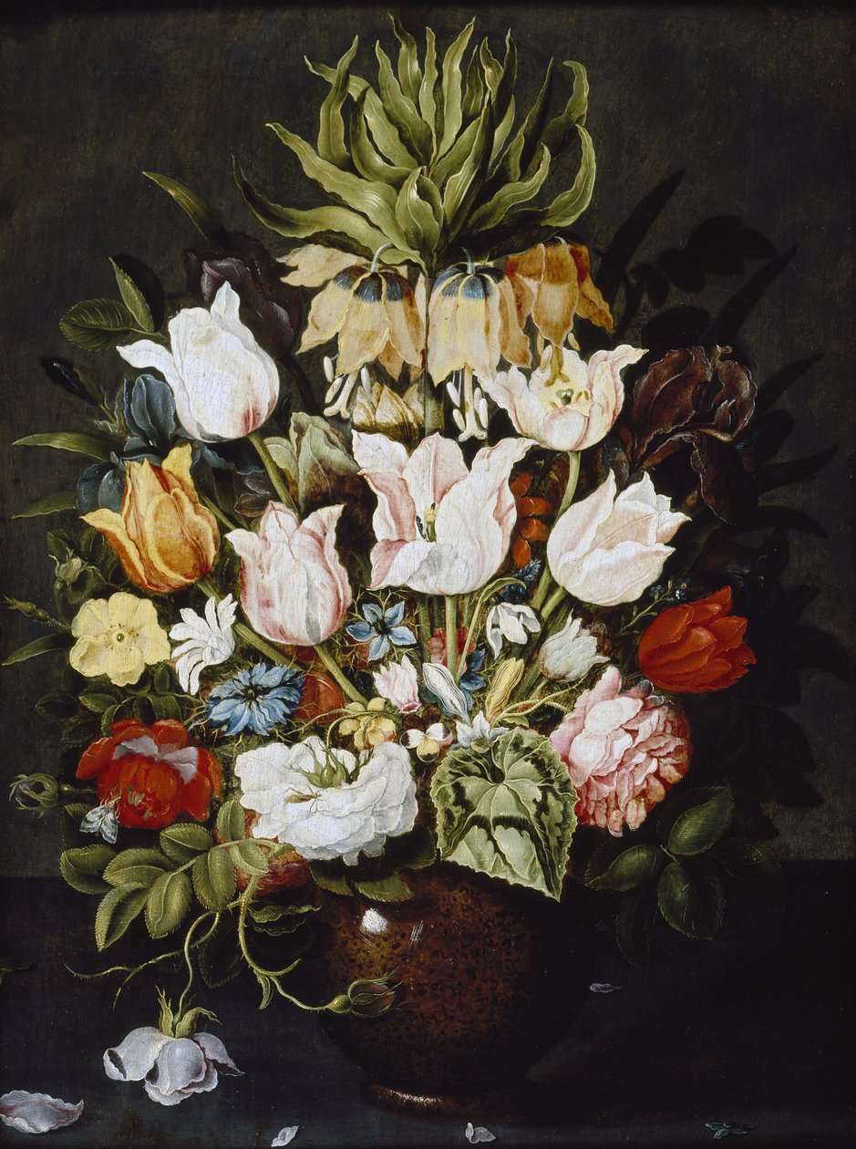 Een vaas met bloemen, ca. 1616 door Osias the Elder Beert