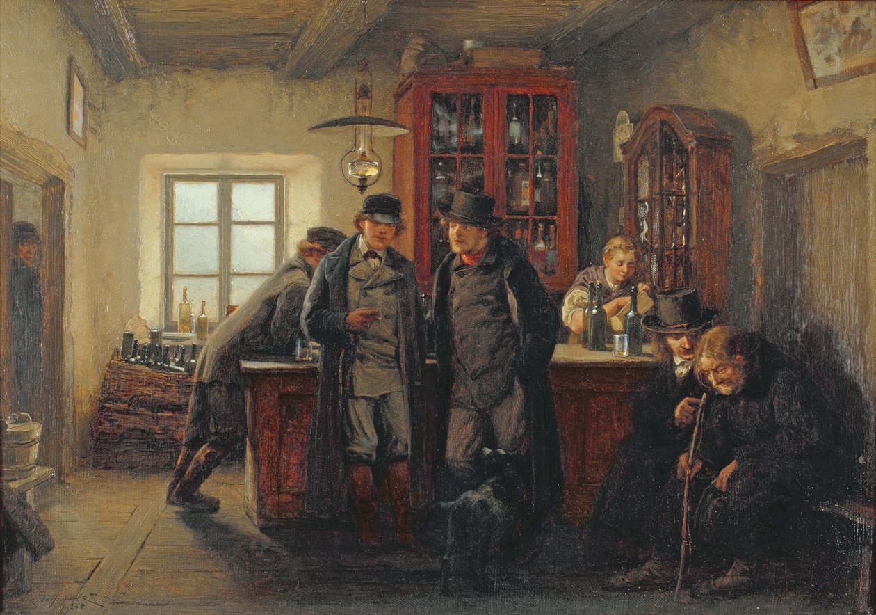Boeren in de Kroeg door Oskar Hoffmann