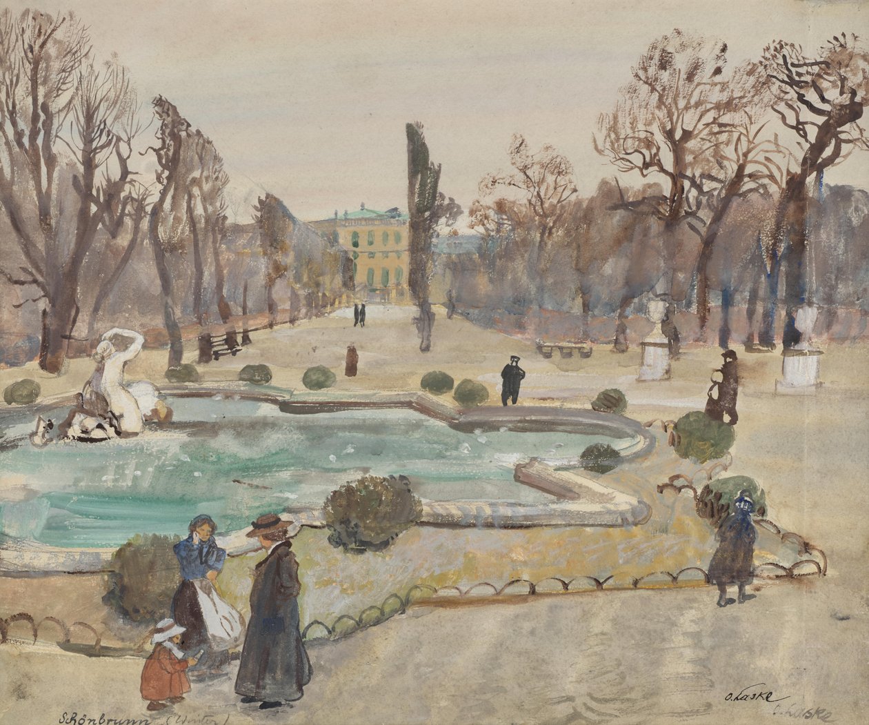 Schönbrunn (Winter) door Oskar Laske