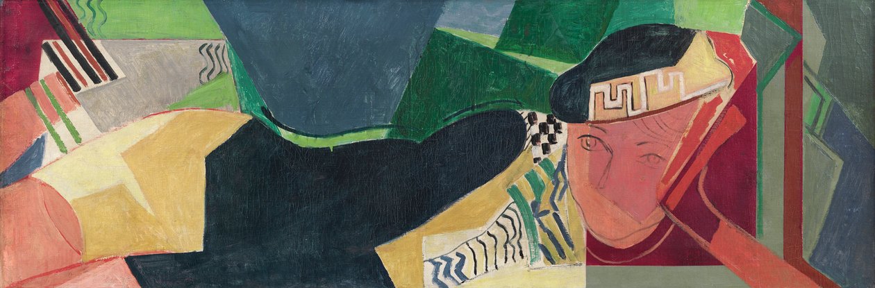 Liggende vrouw, ca. 1931 door Oskar Moll