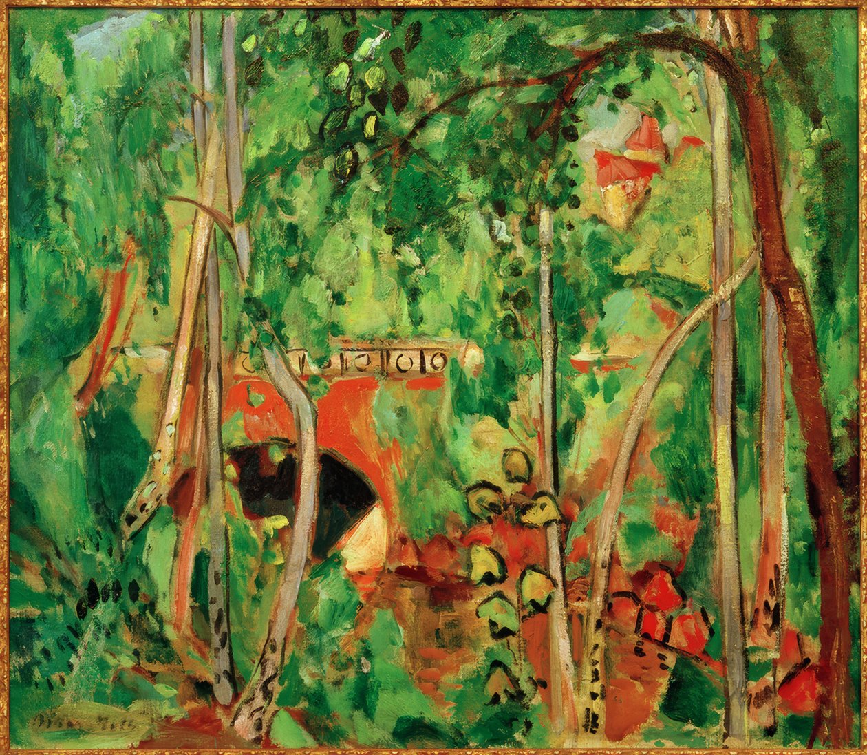 Rode Königsallee-brug door Oskar Moll