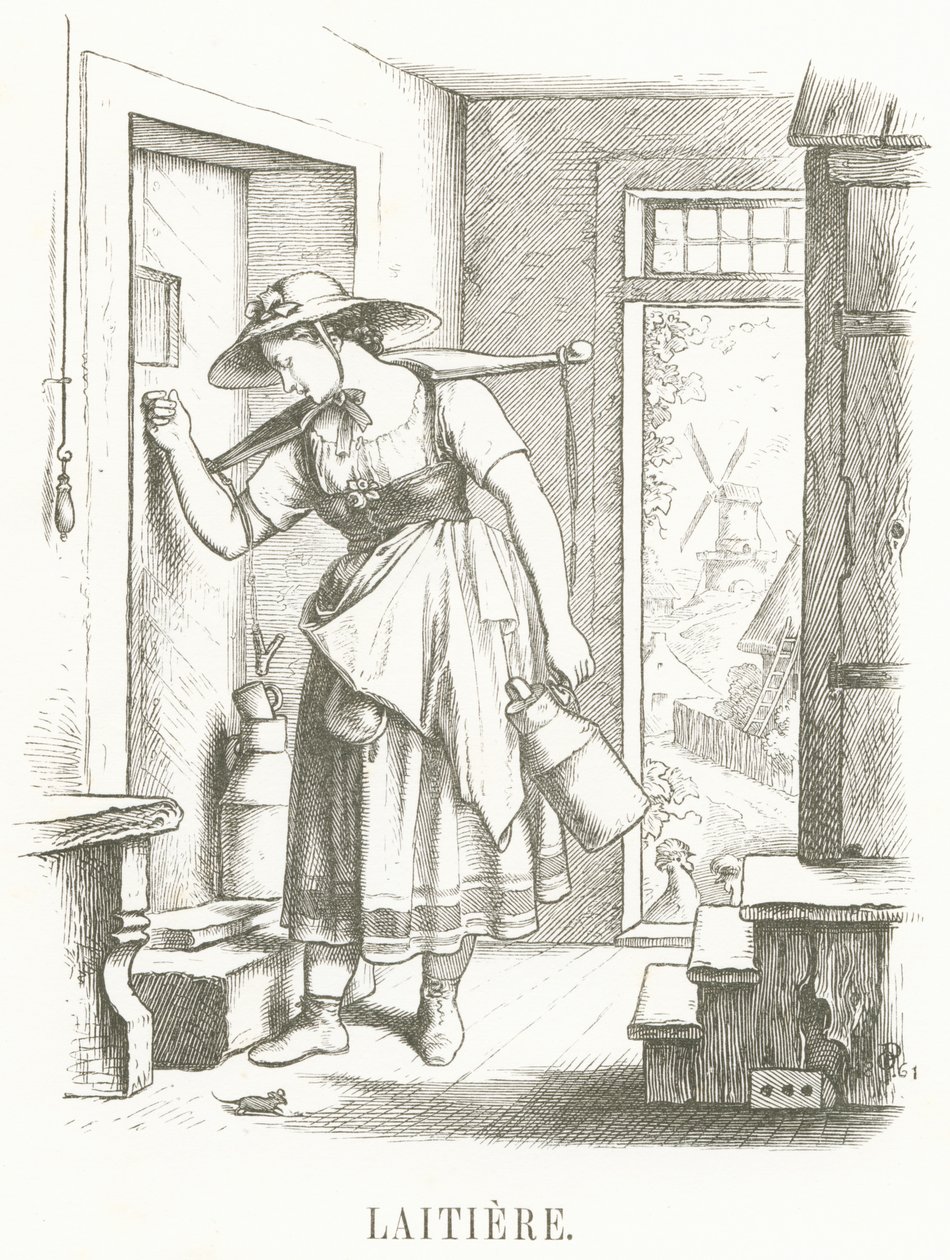 L: Melkerij door Oskar Pletsch