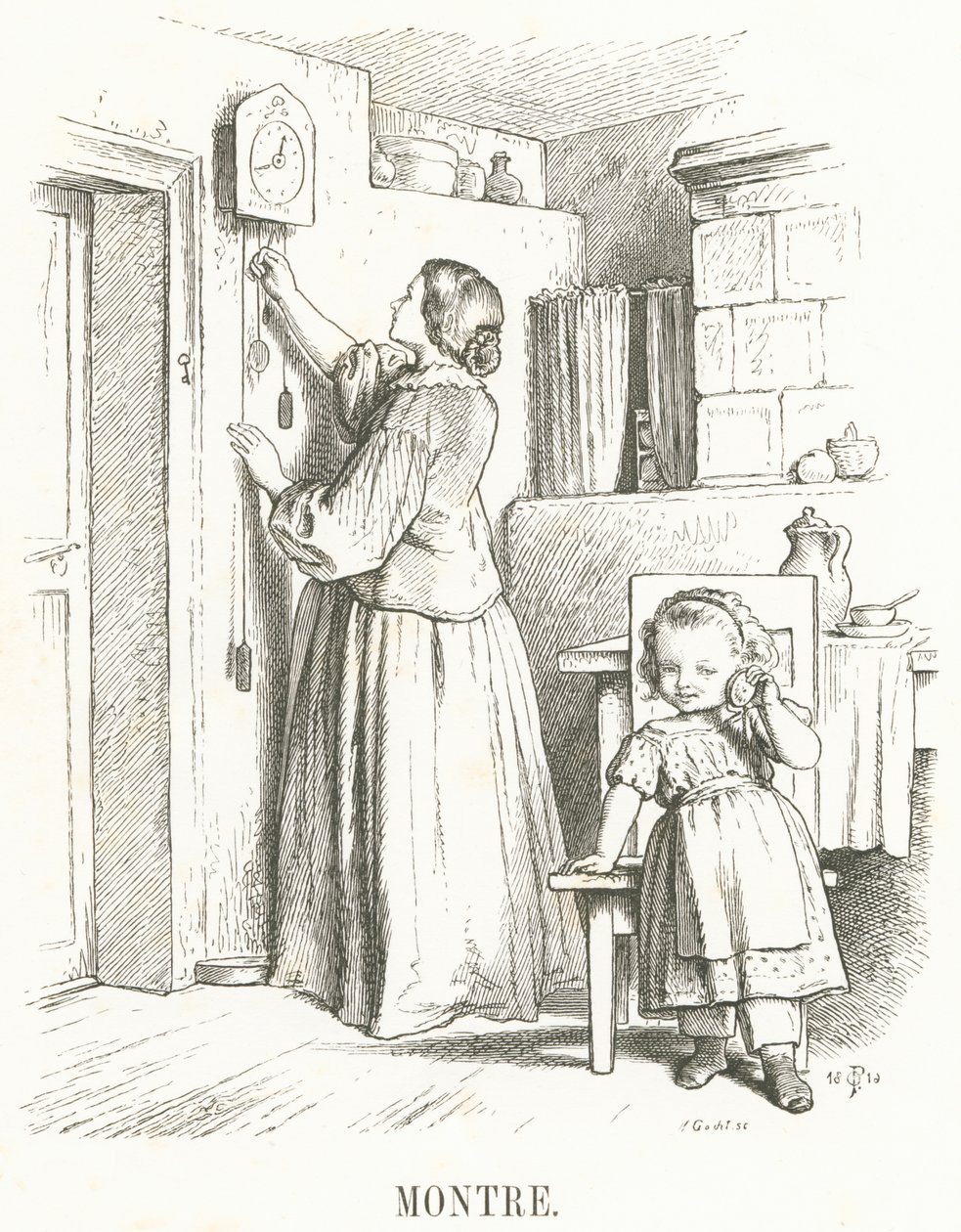 M: Horloge door Oskar Pletsch