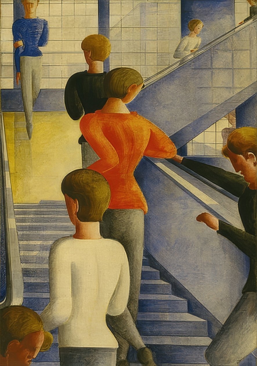 Bauhaustrap. 1932 door Oskar Schlemmer