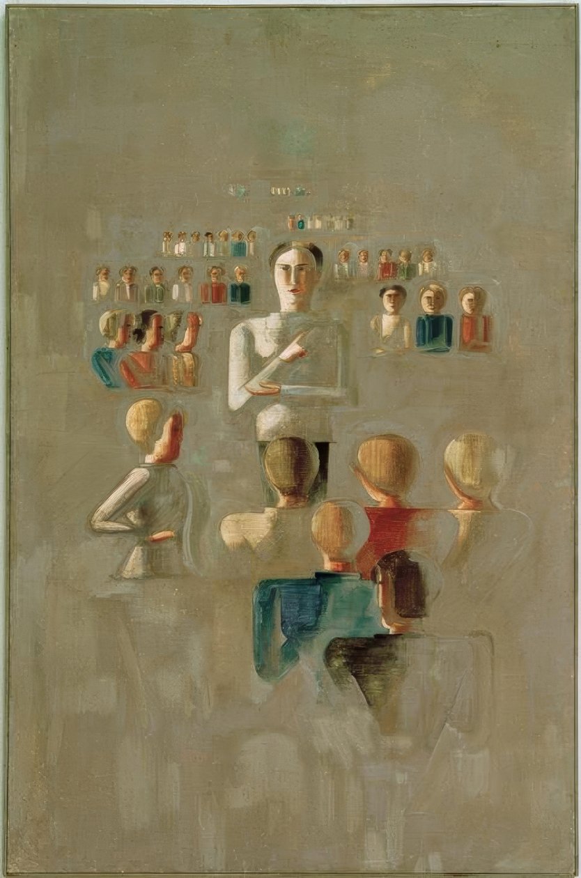 Folkwang-cyclus: Onderwijs I door Oskar Schlemmer