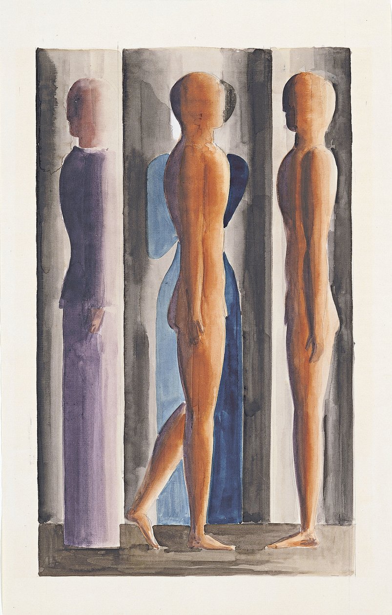 Formatie. Tri-partitie, 1926 door Oskar Schlemmer