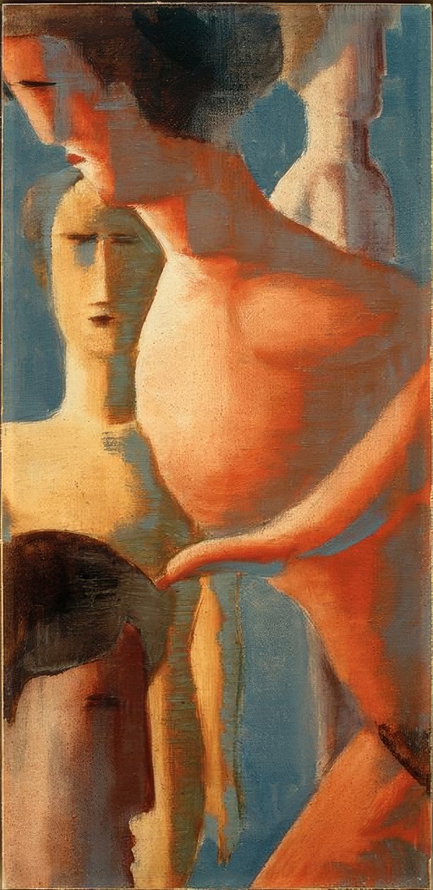 Kleine compositie II, geelrode groep door Oskar Schlemmer