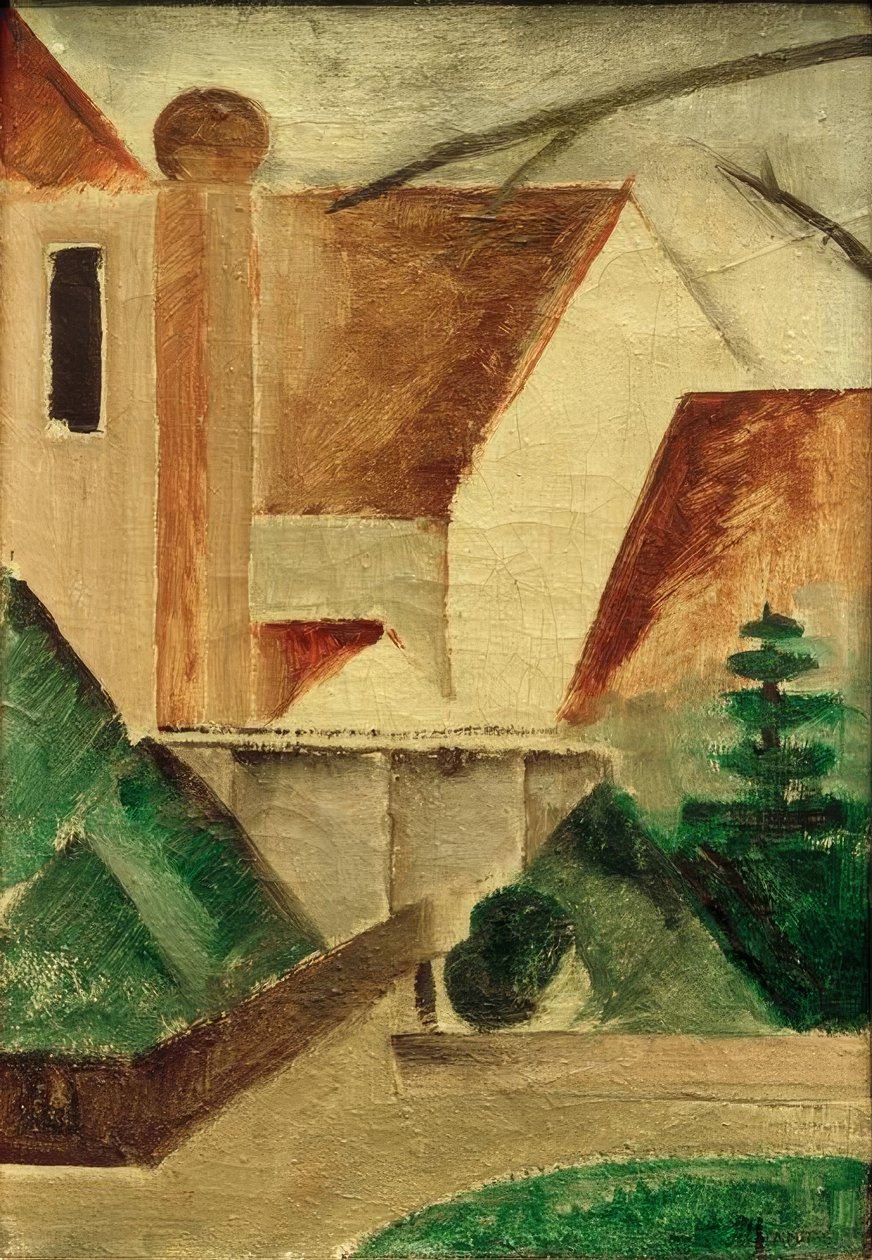 Klooster door Oskar Schlemmer