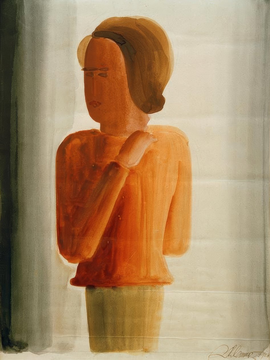 Rode jongen door Oskar Schlemmer