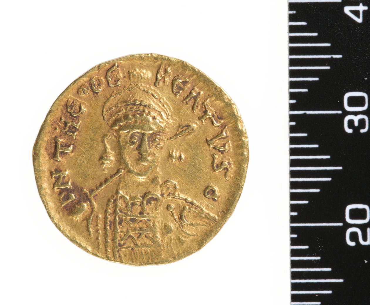 Munt (voorzijde) c.534-548 door Ostrogothic Ostrogothic