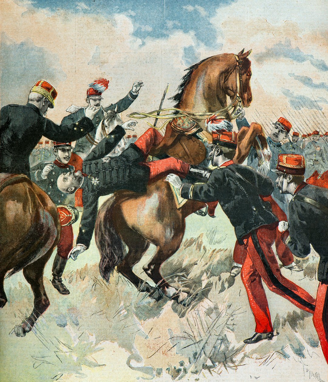 De dood van generaal Theophile Ferron door Oswaldo Tofani