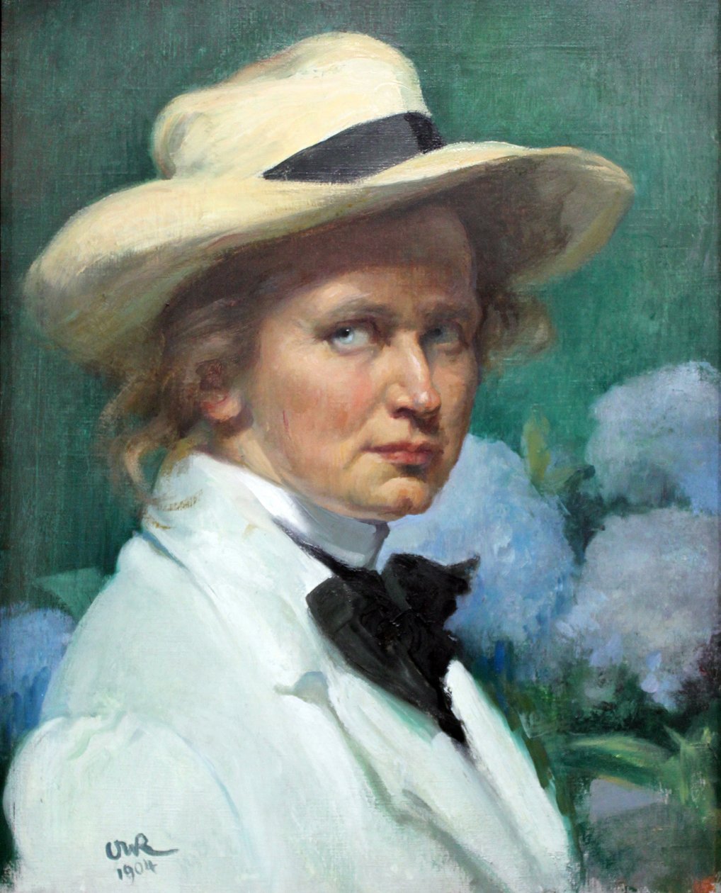Zelfportret met een Hoed door Ottilie Roederstein
