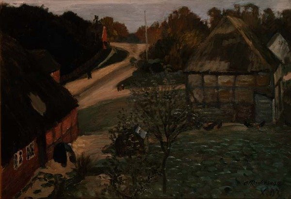 Het Dorp Worpswede door Otto Modersohn