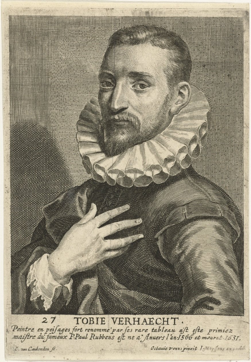 Portret van Tobias Verhaecht door Otto van Veen