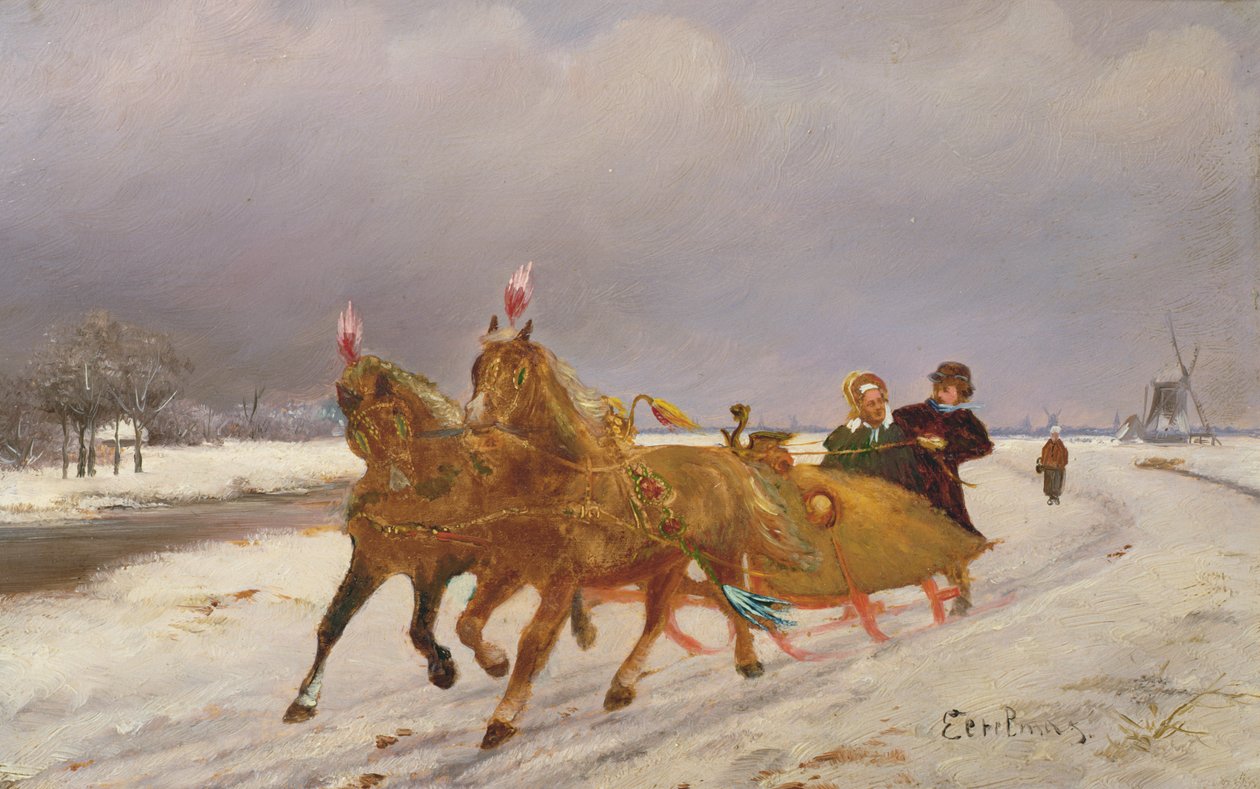 Troika in de sneeuw door Otto Eerelman