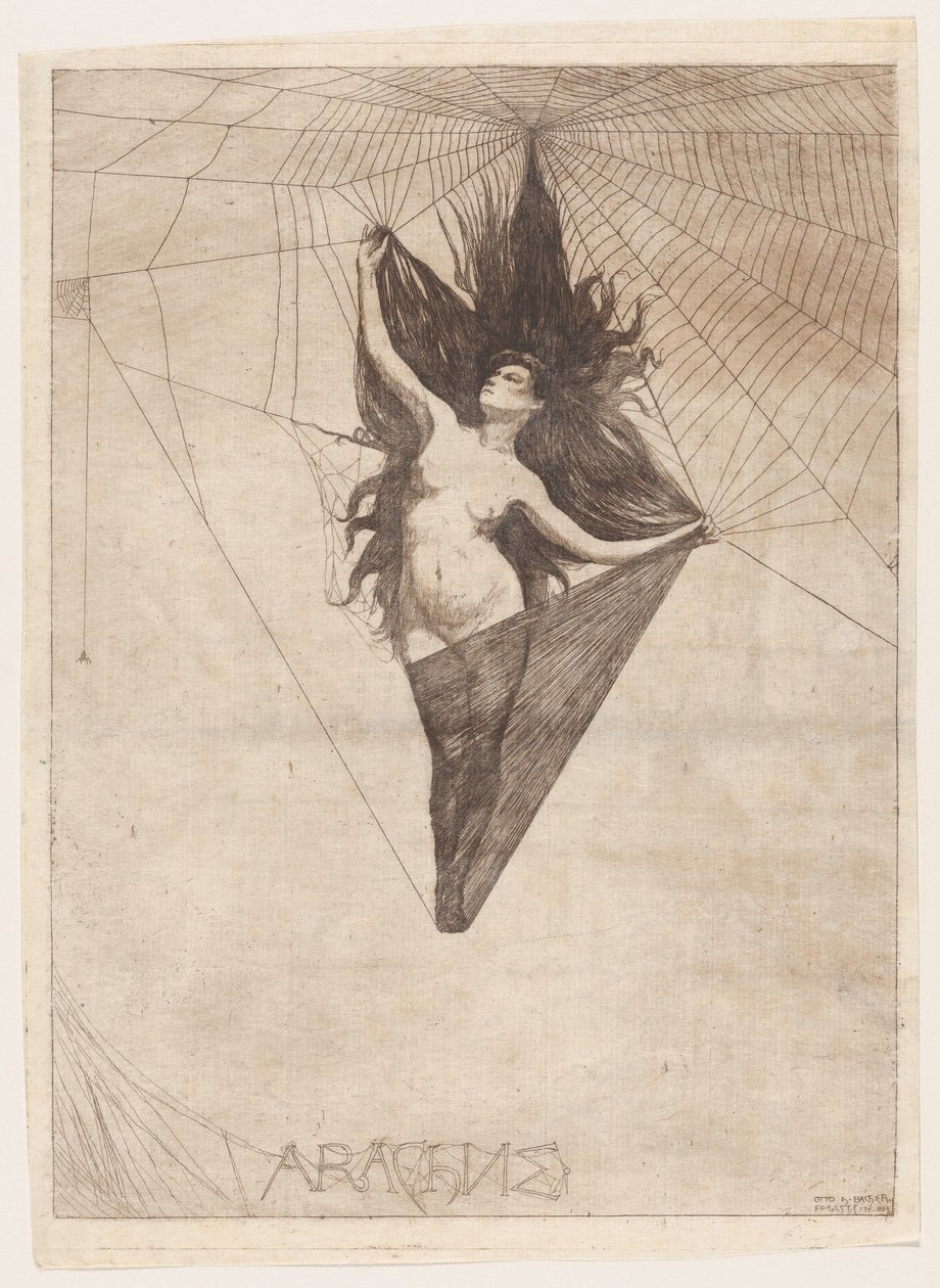 Arachne, 1884 door Otto Henry Bacher