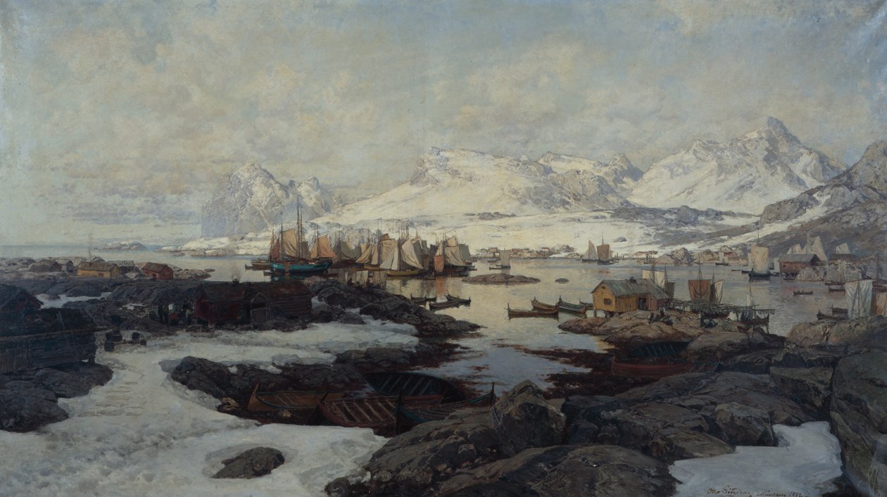Van Svolvær door Otto Ludvig Sinding