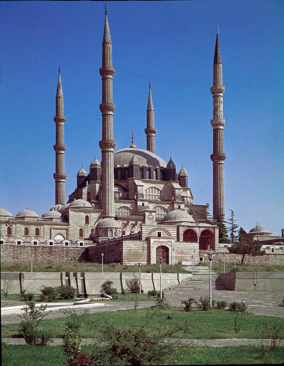 Uitzicht op de Selimiye Moskee (1575) door Ottoman School