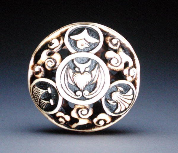 Netsuke, ca. 1870 door Ozaki Kokusai