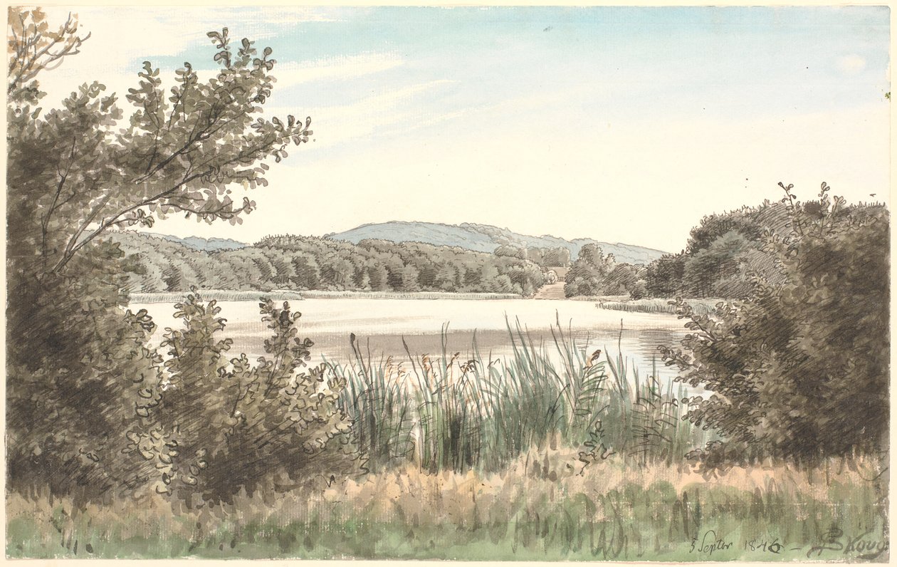 Hondenmeer op Møn door P.C. Skovgaard