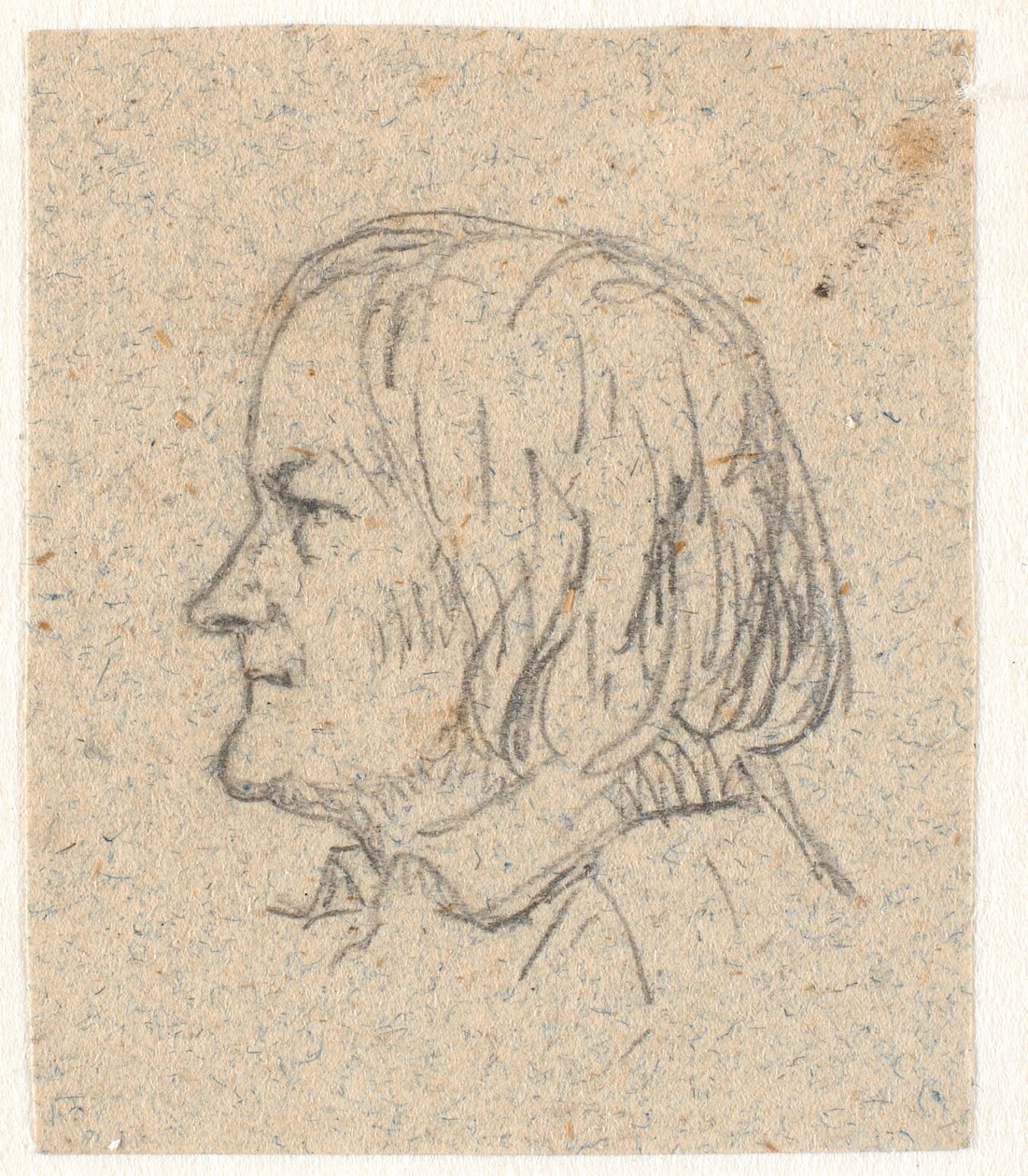 Profielportret van Thorvaldsen door P.C. Skovgaard