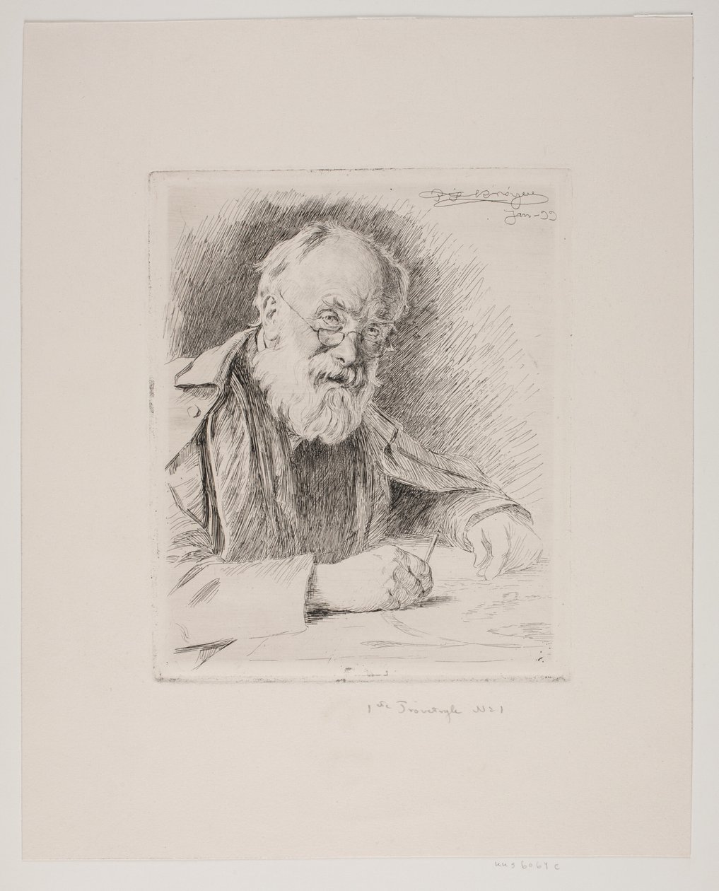 Lorenz Frølich door Peder Severin Krøyer