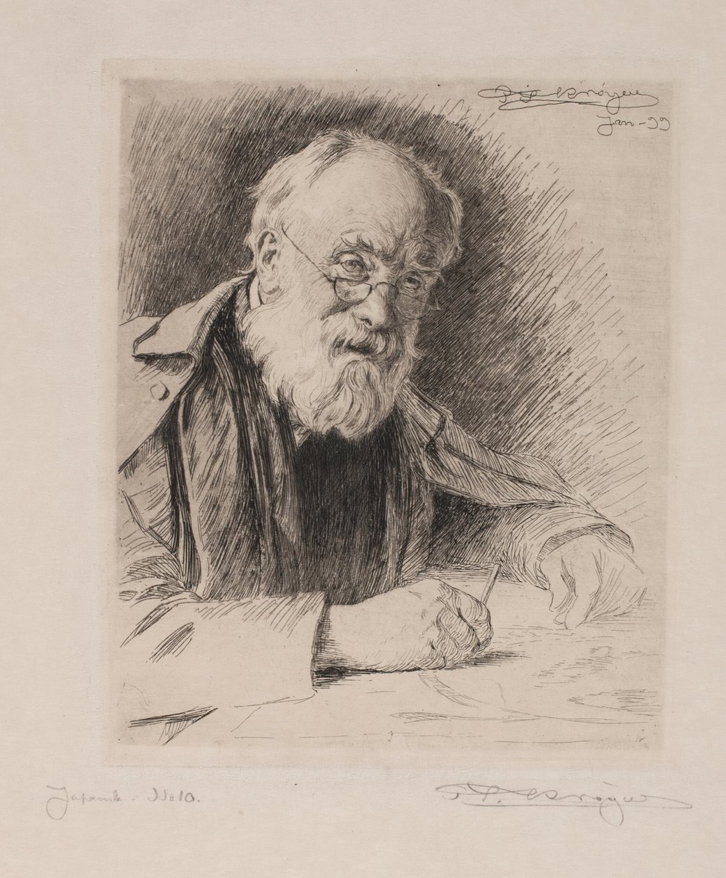 Lorenz Frølich door Peder Severin Krøyer