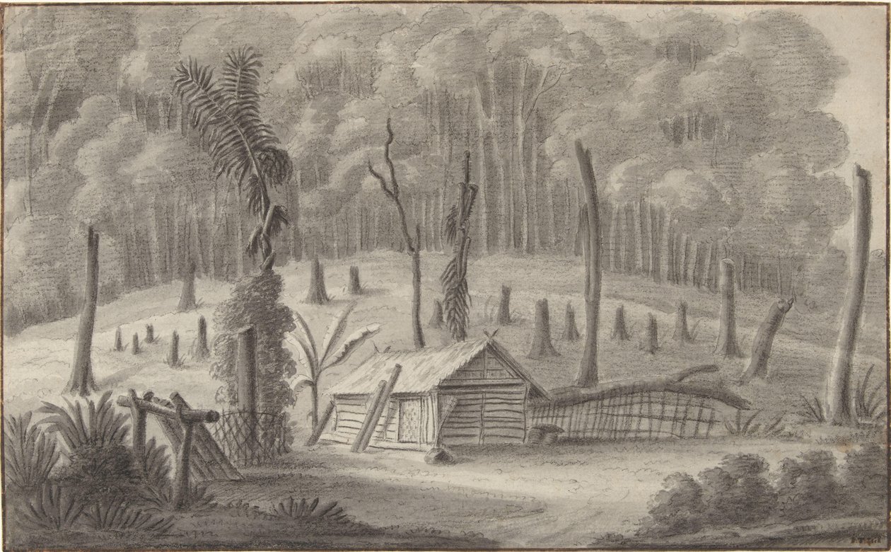 De Kampong Tji Badak in Nederlands-Indië door P.T. Bik (possibly)