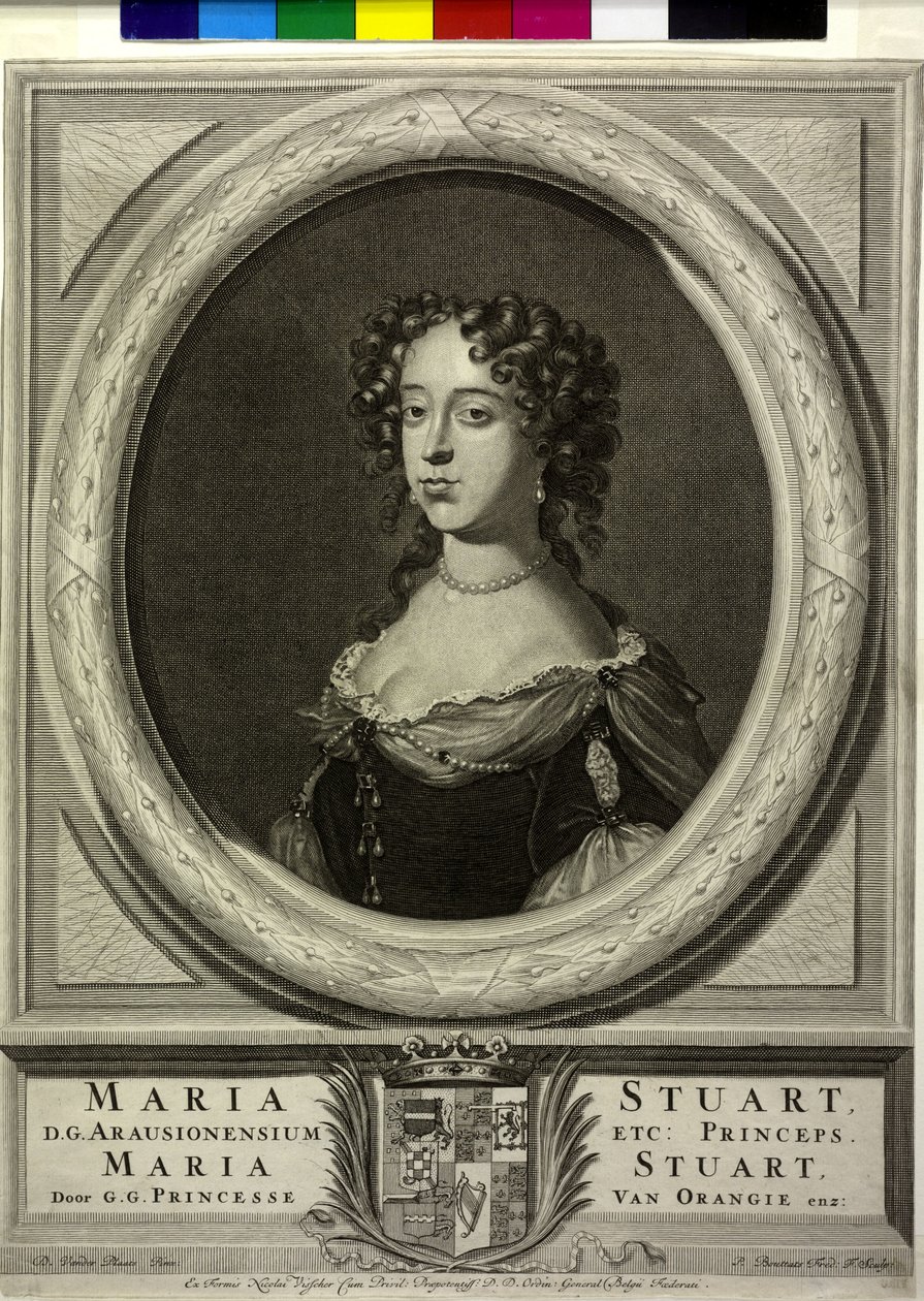 Koningin van Engeland Mary II door P. Bouttats