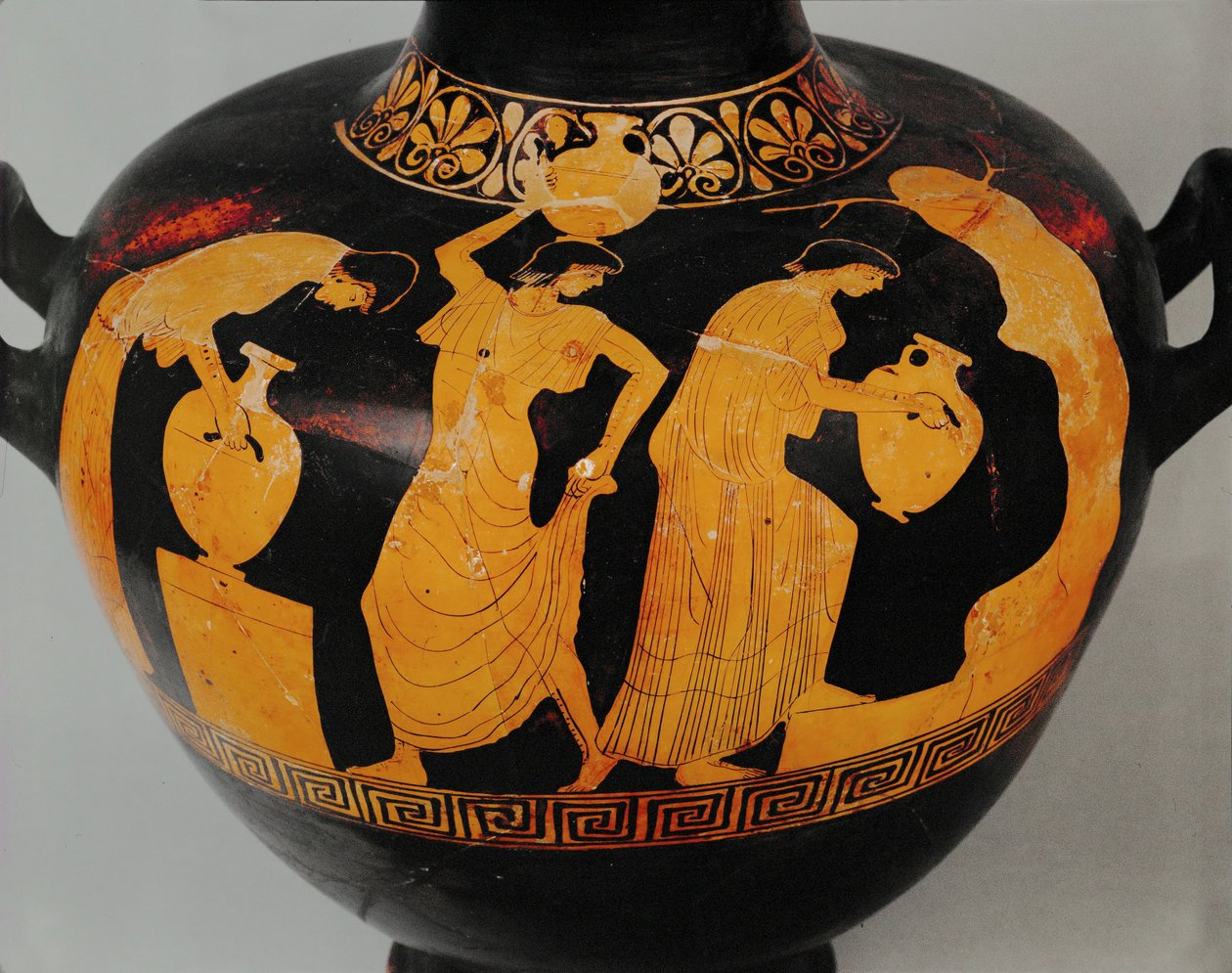 Thrakische vrouwen bij de bron ... door Painter Aegisthus