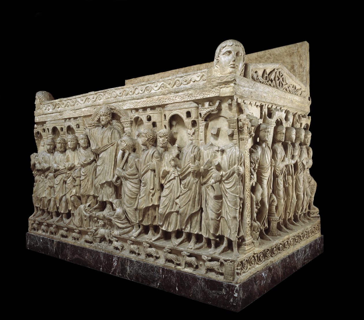 Sarcophagus van Flavius Stilicho, ca. 359-408 door Paleo Christian