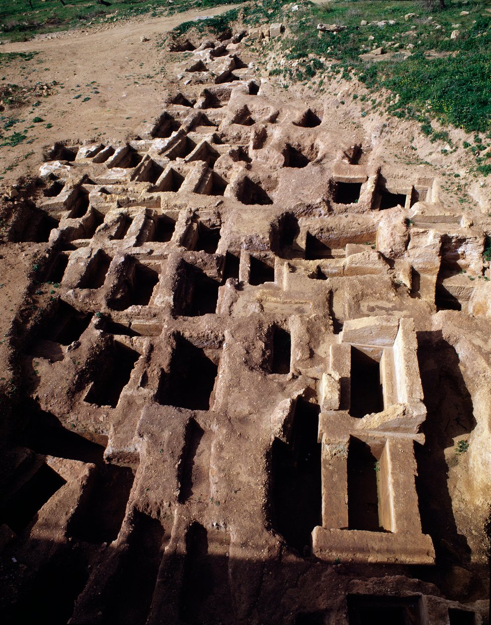 Zicht op paleochristelijke necropolis, 4e eeuw door Paleo Christian