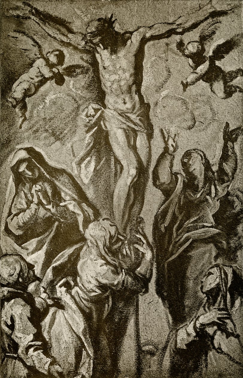 Christus aan het kruis door Palma Il Giovane
