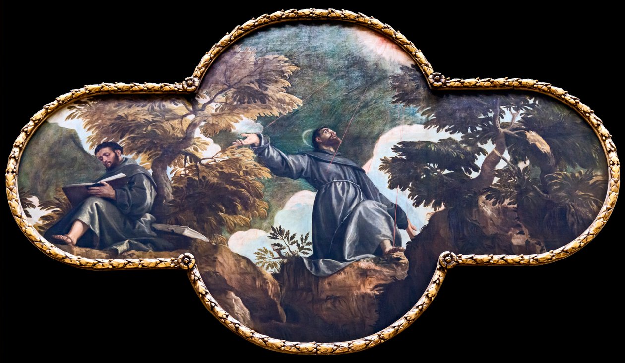 Sint Franciscus Ontvangt de Stigmata door Paolo Veronese