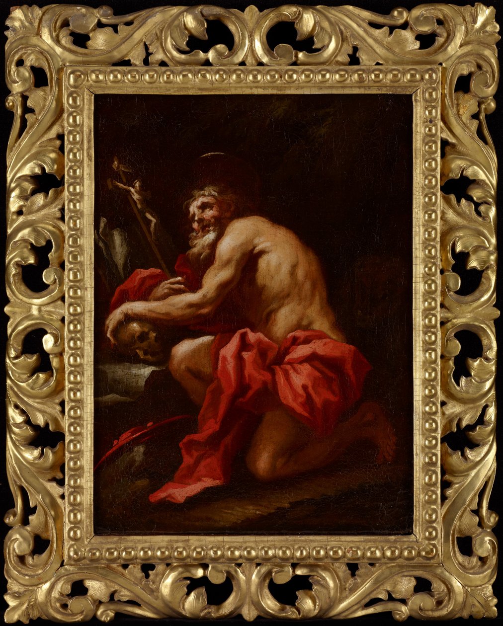 Sint Hiëronymus in de woestijn, ca. 1700 door Paolo Pagani