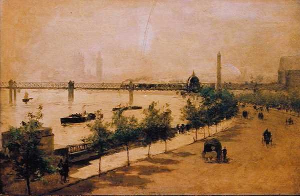 De Thames Embankment door Paolo Sala