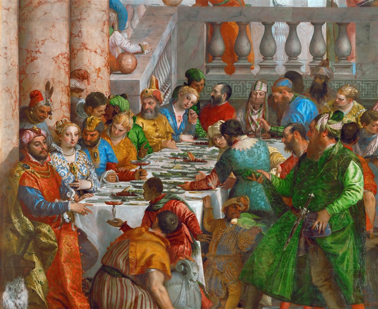 Het bruiloftsfeest te Kana (detail) door Paolo Veronese