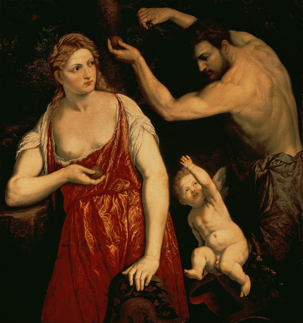 Venus en Mars, 1550s door Paris Bordone