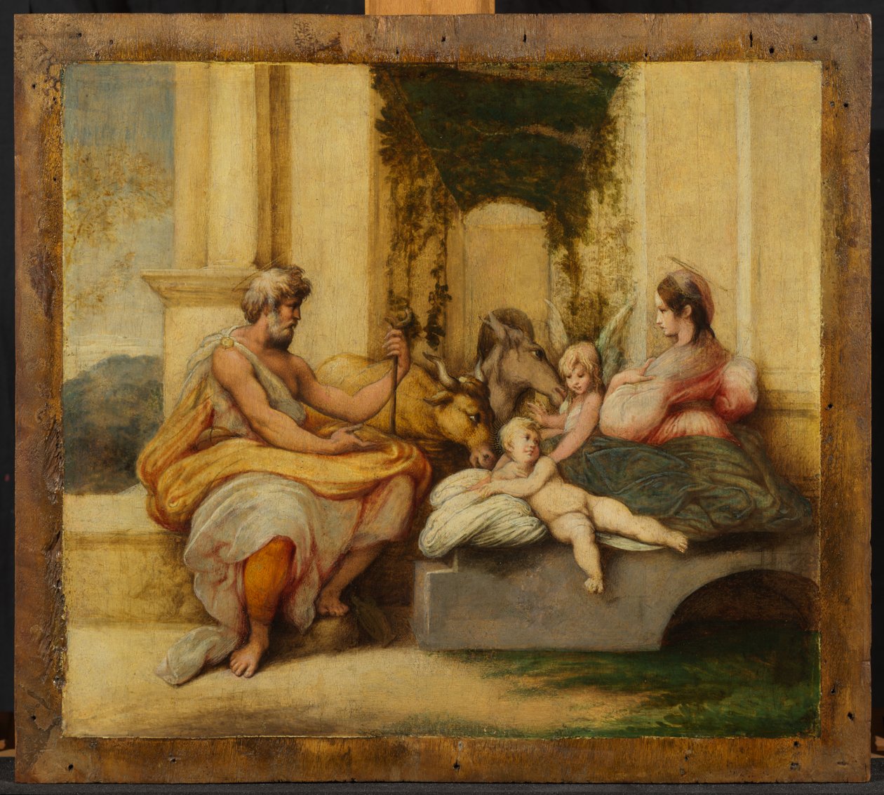 Rust tijdens de vlucht naar Egypte door Parmigianino