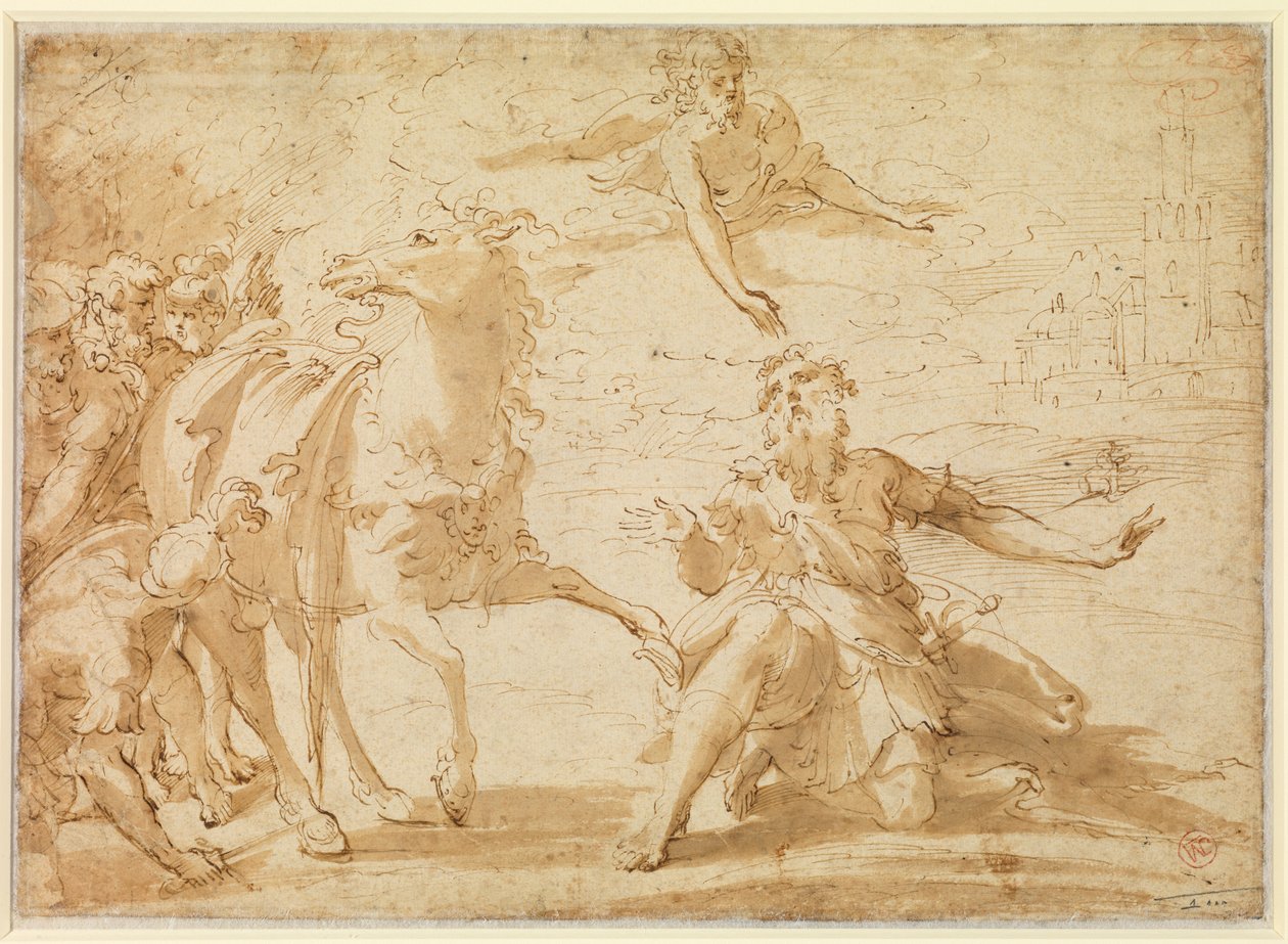 Bekering van Sint Paulus door Parmigianino