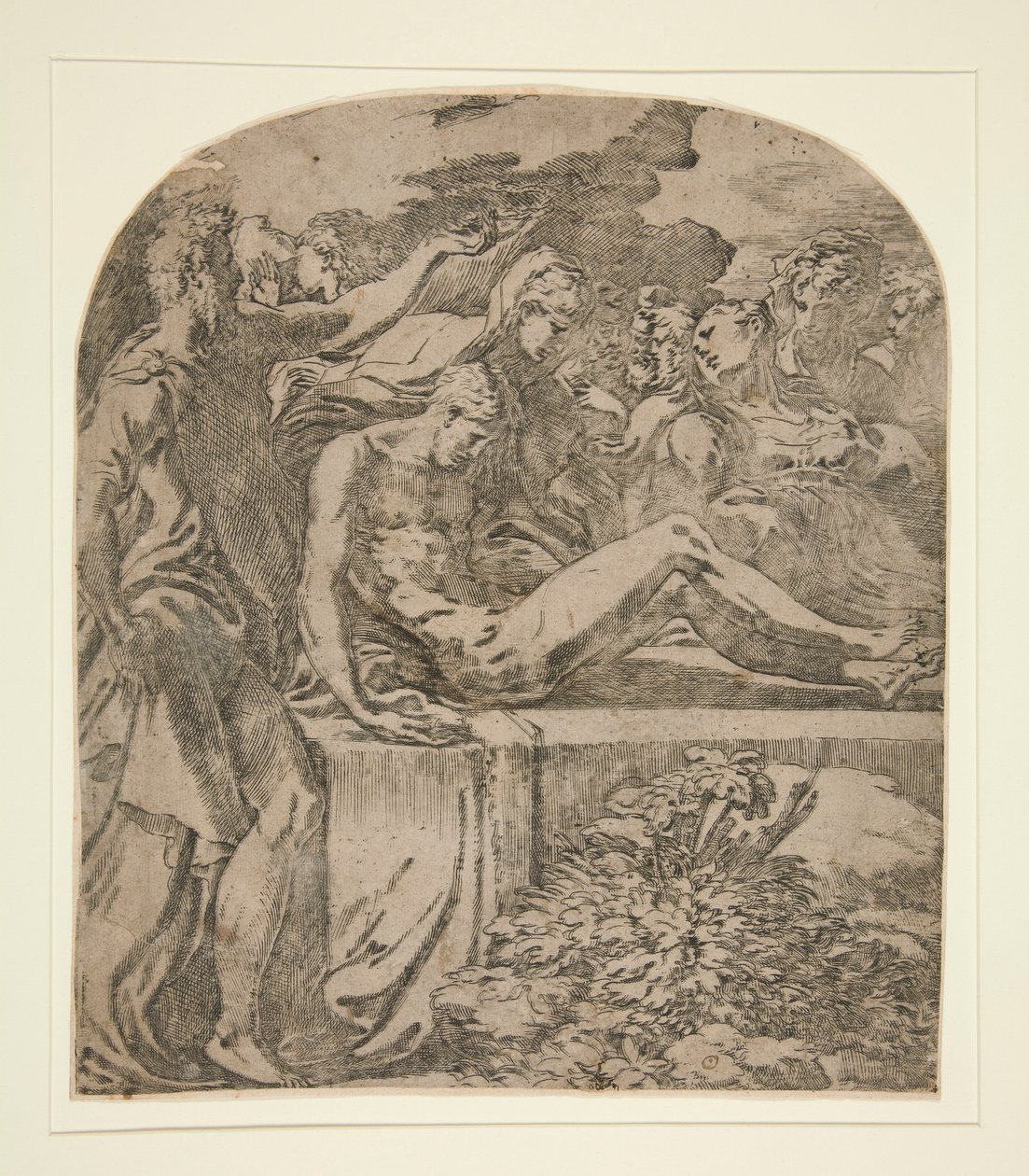 De begrafenis van Christus door Parmigianino