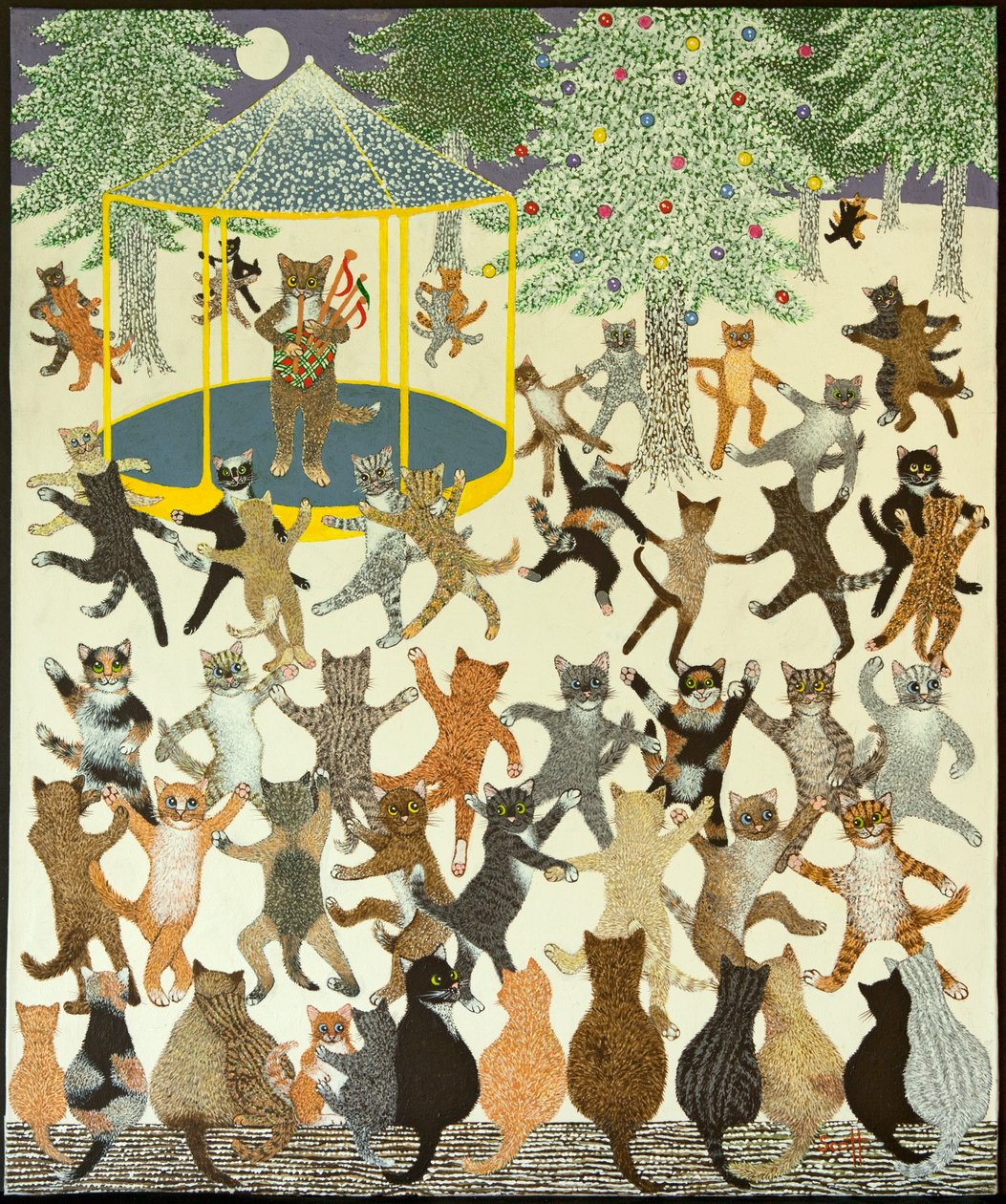 Een nieuw begin, 2013 (acryl op calico) door Pat Scott