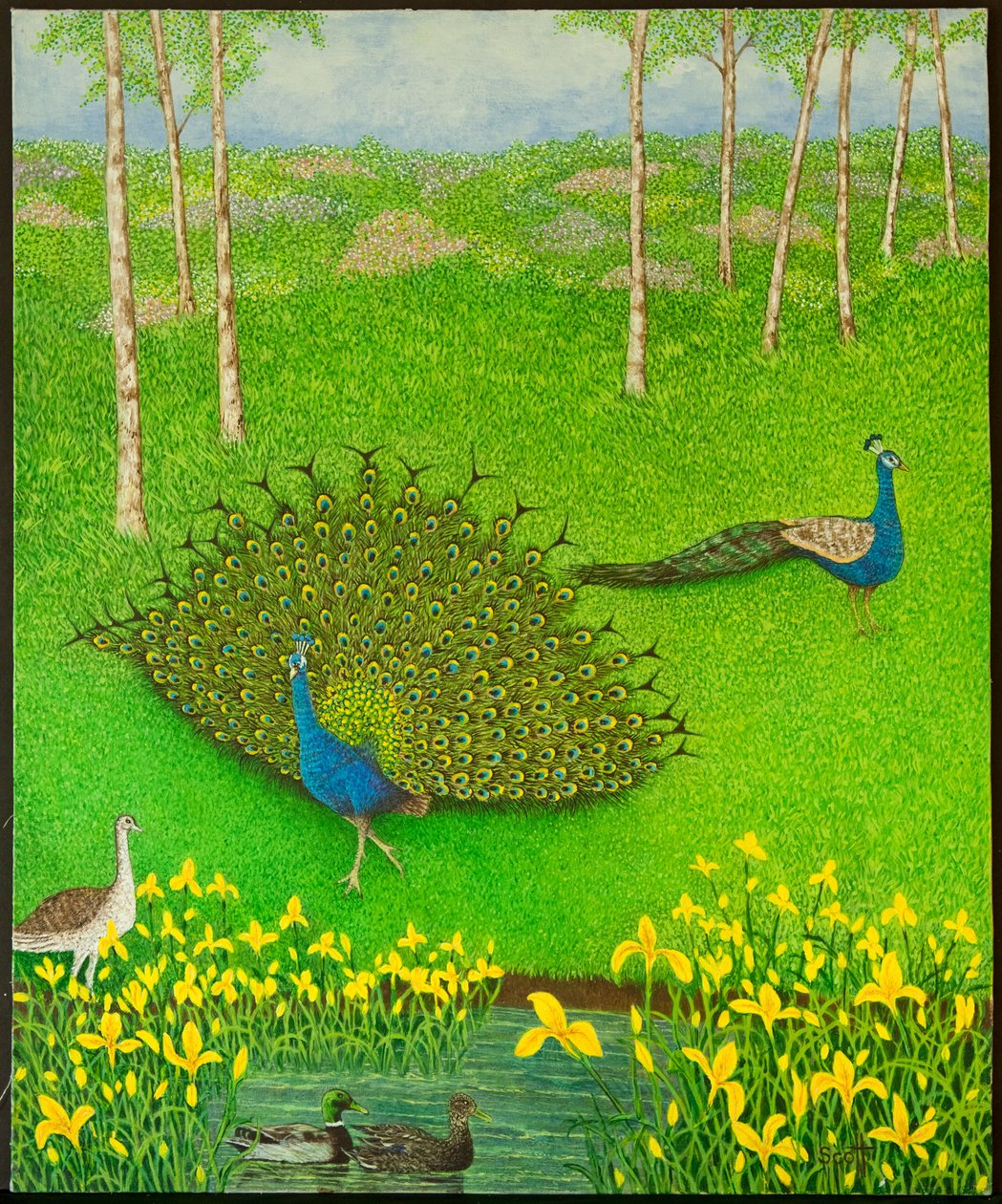 Winnende manieren, 2012 (acryl op papier) door Pat Scott