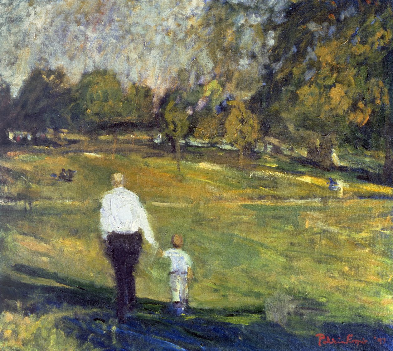 Grootvader en Kleinzoon, 1997 door Patricia Espir