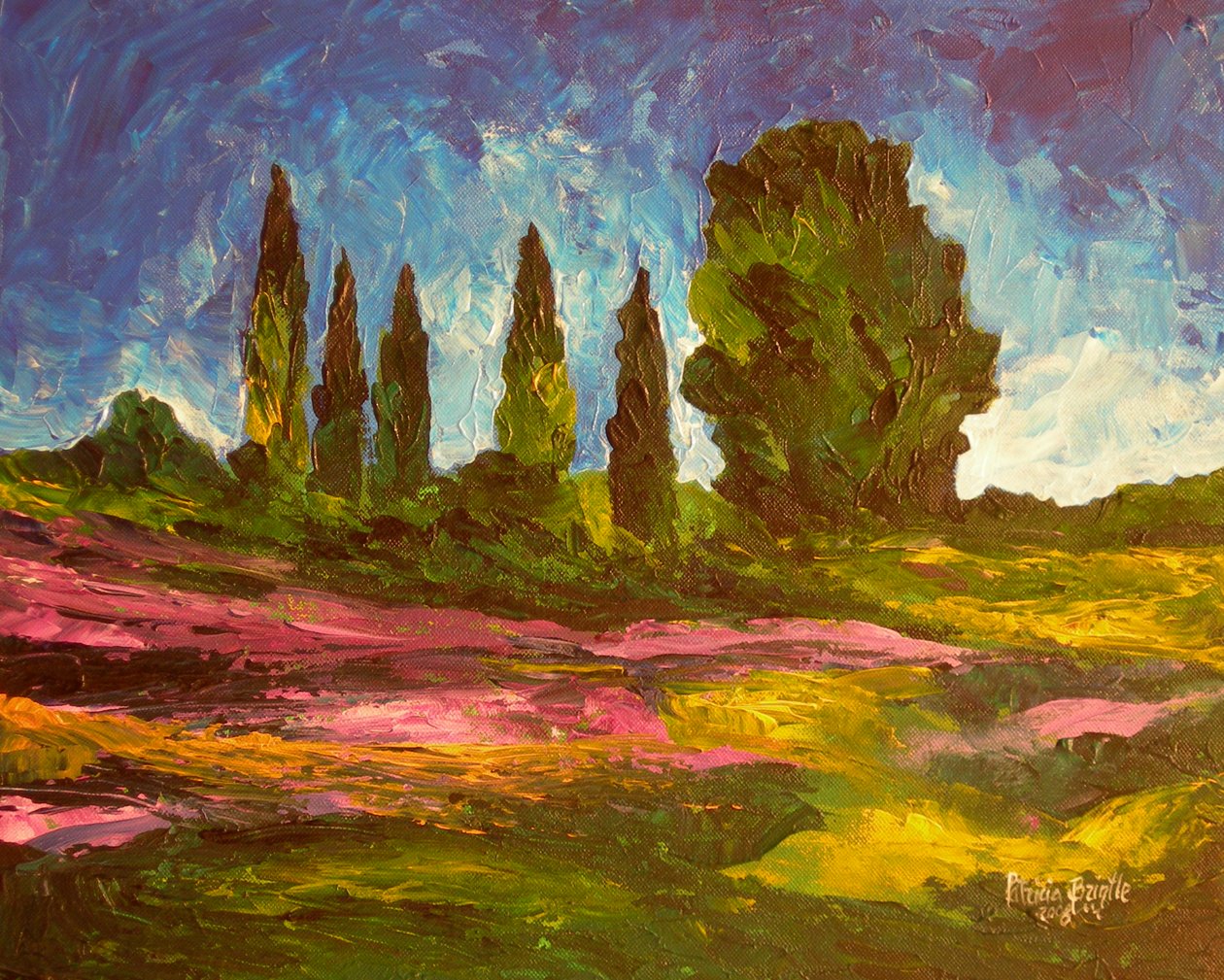 Lavendel bloeit, 2009 door Patricia Brintle