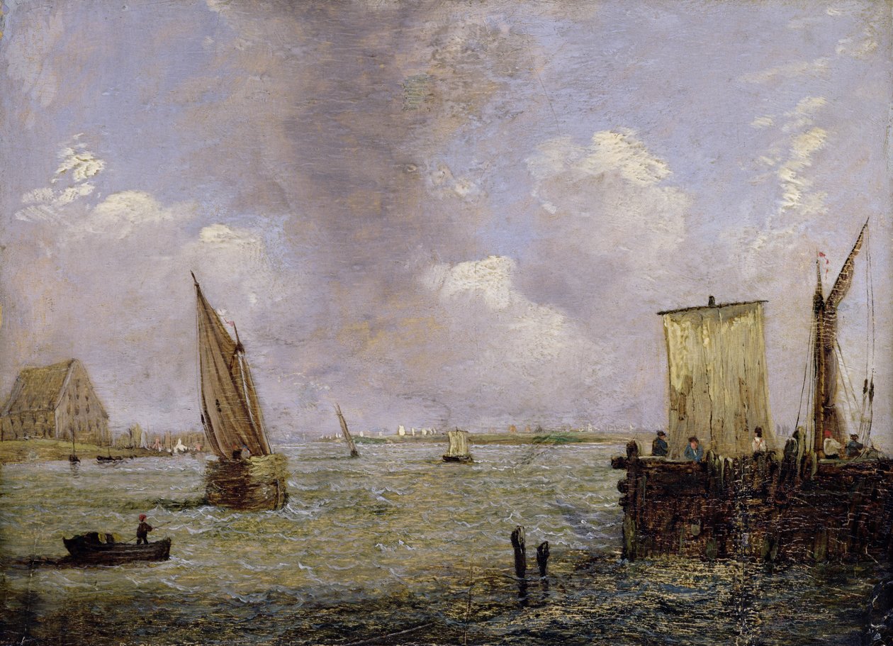 Op de Theems door Patrick Nasmyth